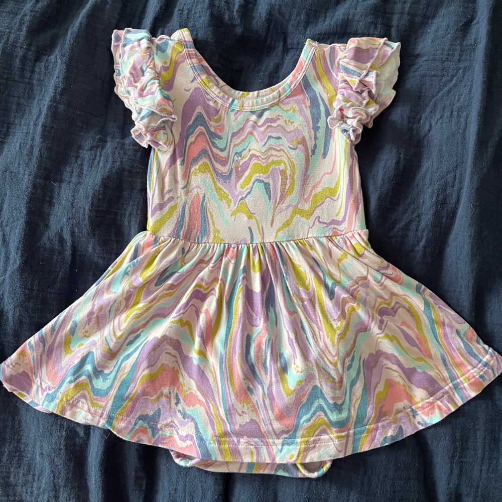 Little Sleepies Multicolor Swirl Dress